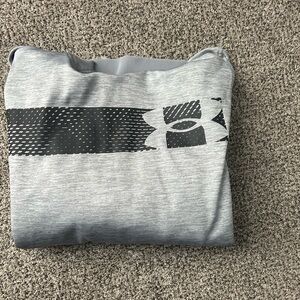 Under Armour Light Gray Hoodie with Black Accents